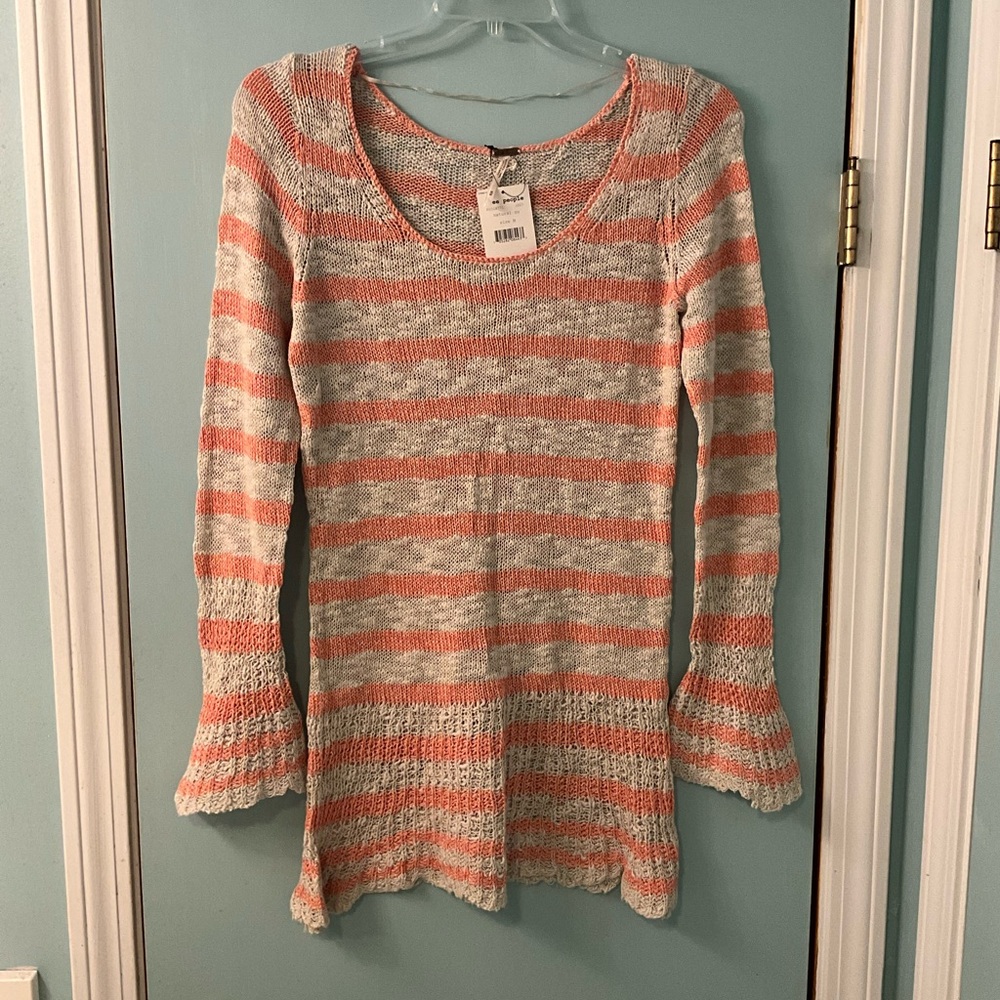 NWT Free People striped sweater tunic